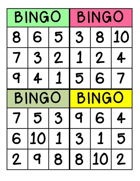 bingo números